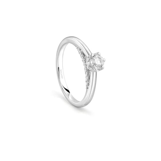 Anneau Salvini Femme Istante in Or blanc Diamante 0.30 Ct 81113449 - 81113449